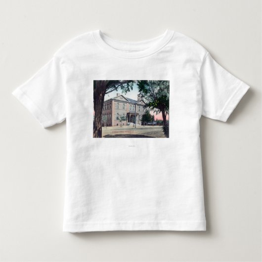 Buiten Uitzicht van Grammar SchoolRedding, CA Kinder Shirts (Voorkant)