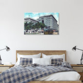 Buiten Uitzicht van het Amerikaans Grant Hotel Canvas Afdruk (Insitu (Slaapkamer))