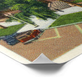 Buiten Uitzicht van het Amerikaanse hotel Poster (Hoek)