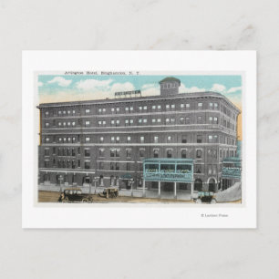 Buiten Uitzicht van het Arlington Hotel Briefkaart