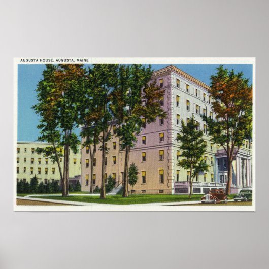 Buiten Uitzicht van het Augusta House Poster (Voorkant)