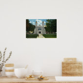 Buiten Uitzicht van het Bates College Chapel Poster (Keuken)