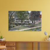 Buiten Uitzicht van het Boerderij van het Kiekenhu Canvas Afdruk (Insitu (Woonkamer))