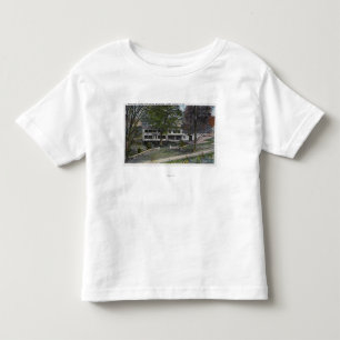 Buiten Uitzicht van het Boerderij van het Kiekenhu Kinder Shirts