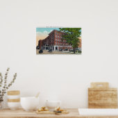 Buiten Uitzicht van het Carlton Hotel Poster (Keuken)