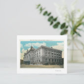 Buiten Uitzicht van het centrale spoorwegstation v Briefkaart (Staand voorkant)