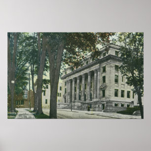 Buiten Uitzicht van het County Court House Poster