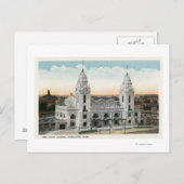 Buiten Uitzicht van het EU-station Briefkaart (Voorkant / Achterkant)