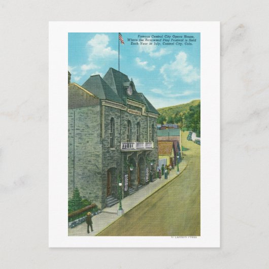 Buiten Uitzicht van het Famous Opera House Briefkaart (Voorkant)