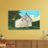 Buiten Uitzicht van het Freeman House Canvas Afdruk (Insitu (Woonkamer))