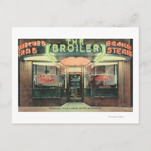 Buiten Uitzicht van het galerijrestaurant Briefkaart (Voorkant)