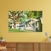 Buiten Uitzicht van het Geysers Hotel, Guests Posi Canvas Afdruk (Insitu (Woonkamer))