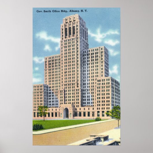 Buiten Uitzicht van het Gov Smith Kantoor Building Poster (Voorkant)