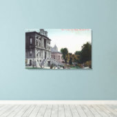 Buiten Uitzicht van het graafschap Polo Canvas Afdruk (Insitu (Houten vloer))