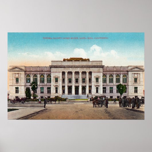Buiten Uitzicht van het graafschap Sonoma Poster (Voorkant)