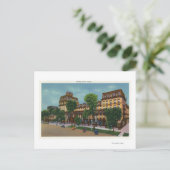 Buiten Uitzicht van het Grand Union Hotel # 2 Briefkaart (Staand voorkant)
