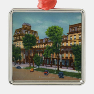 Buiten Uitzicht van het Grand Union Hotel # 2 Metalen Ornament