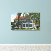 Buiten Uitzicht van het Harriet Beecher Stowe Hous Canvas Afdruk (Insitu (Houten vloer))