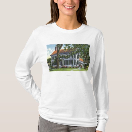 Buiten Uitzicht van het Harriet Beecher Stowe Hous T-shirt (Voorkant)