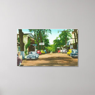 Buiten Uitzicht van het Historic Murphy's Hotel Canvas Afdruk