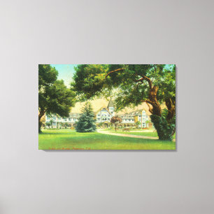 Buiten Uitzicht van het Hotel del Monte Canvas Afdruk