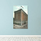 Buiten Uitzicht van het Hotel Rochester Canvas Afdruk (Insitu (Houten vloer))