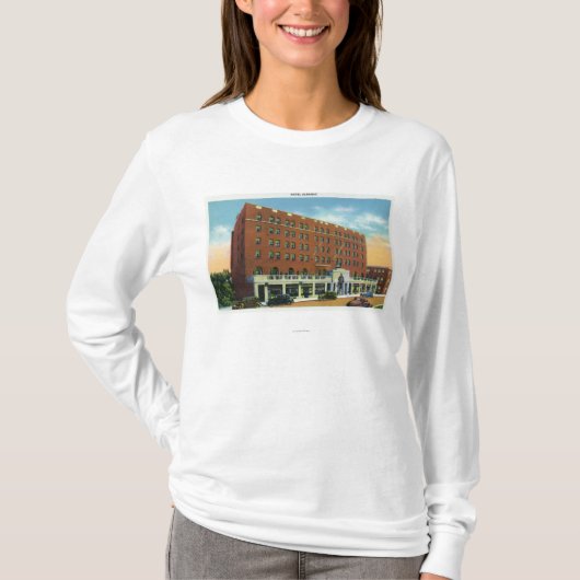 Buiten Uitzicht van het Hotel Saranac T-shirt (Voorkant)