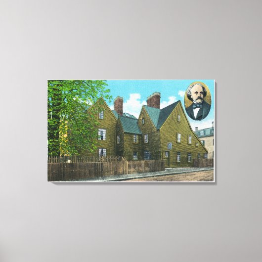 Buiten Uitzicht van het Huis van Zeven Kabels # 2 Canvas Afdruk (Voorkant)