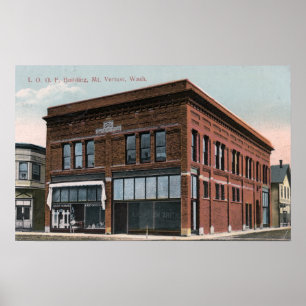 Buiten Uitzicht van het IOOF-gebouw Poster