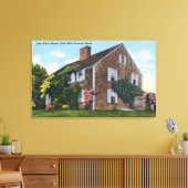 Buiten Uitzicht van het John Alden House Canvas Afdruk (Insitu (Woonkamer))