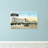 Buiten Uitzicht van het Kunstmuseum # 2 Canvas Afdruk (Insitu (Houten vloer))