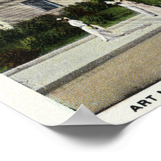 Buiten Uitzicht van het Kunstmuseum # 2 Poster (Hoek)