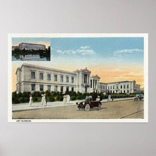 Buiten Uitzicht van het Kunstmuseum # 2 Poster (Voorkant)