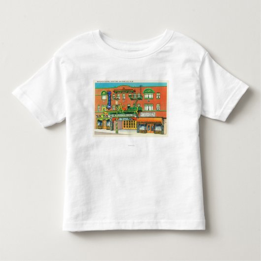 Buiten Uitzicht van het Mandarijnentheater Kinder Shirts (Voorkant)