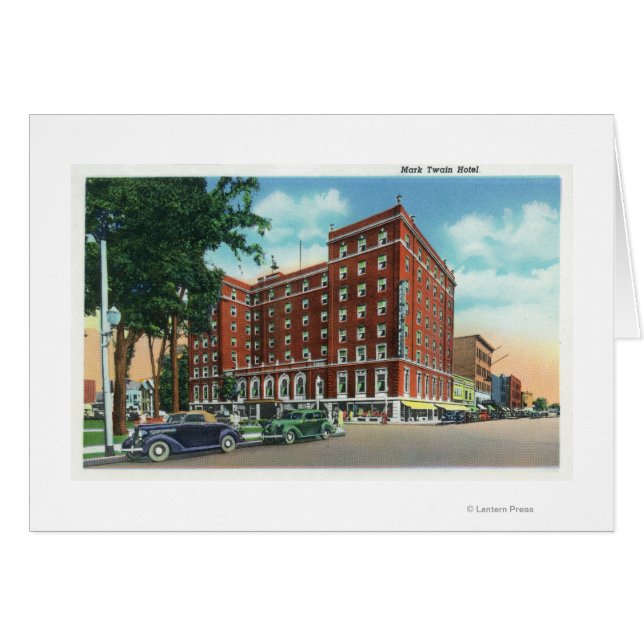 Buiten Uitzicht van het Mark Twain Hotel (Voorkant Horizontaal)