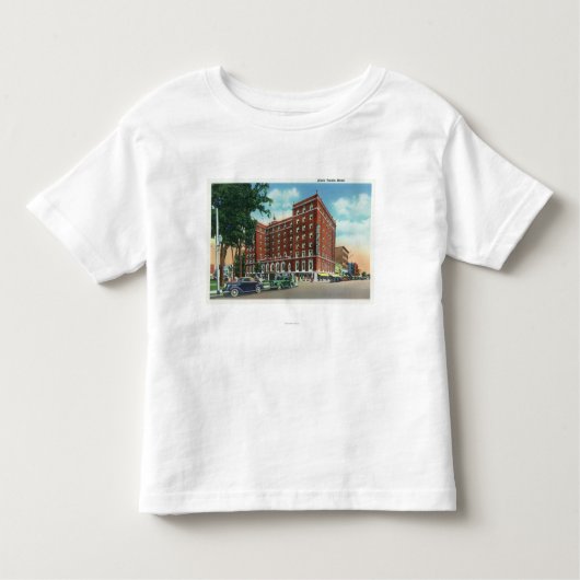 Buiten Uitzicht van het Mark Twain Hotel Kinder Shirts (Voorkant)