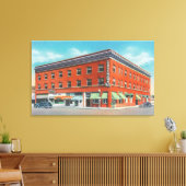 Buiten Uitzicht van het New Rogerson Hotel Canvas Afdruk (Insitu (Woonkamer))