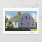 Buiten Uitzicht van het Oude Harlow House Briefkaart (Voorkant)