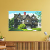 Buiten Uitzicht van het oude hekhuis Canvas Afdruk (Insitu (Woonkamer))