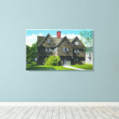 Buiten Uitzicht van het oude hekhuis Canvas Afdruk (Insitu (Houten vloer))