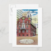 Buiten Uitzicht van het Oude Huis van de Staat Briefkaart (Voorkant / Achterkant)