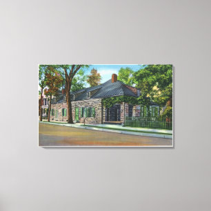 Buiten Uitzicht van het Oude Senaat Canvas Afdruk