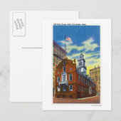 Buiten Uitzicht van het Oude Staatshuis Briefkaart (Voorkant / Achterkant)