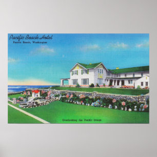 Buiten Uitzicht van het Pacific Beach Hotel Poster