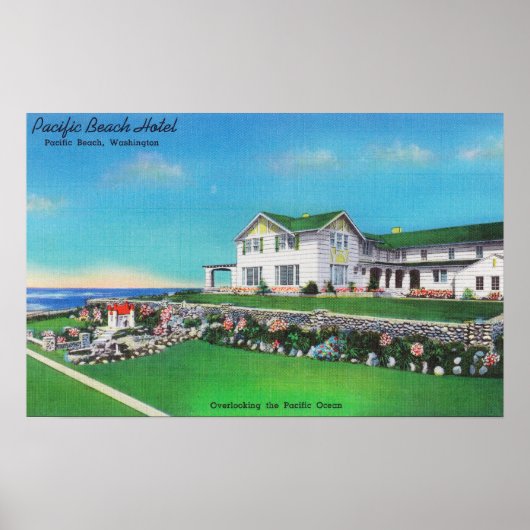 Buiten Uitzicht van het Pacific Beach Hotel Poster (Voorkant)