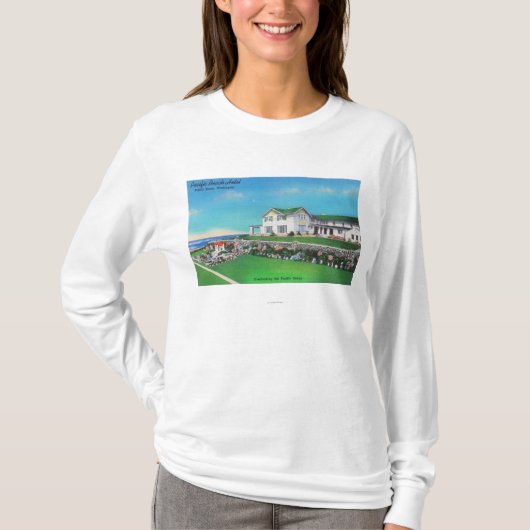 Buiten Uitzicht van het Pacific Beach Hotel T-shirt (Voorkant)