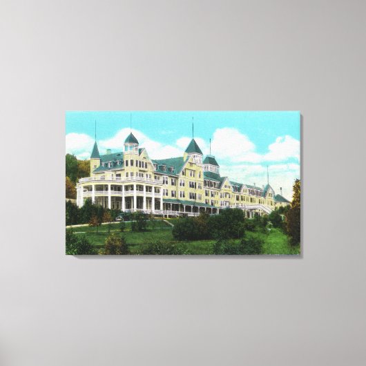 Buiten Uitzicht van het Pleasant Hotel Canvas Afdruk (Voorkant)