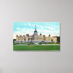Buiten Uitzicht van het Poolse Lenthuis Canvas Afdruk