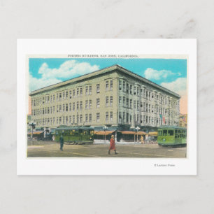 Buiten Uitzicht van het Porter-gebouw Briefkaart