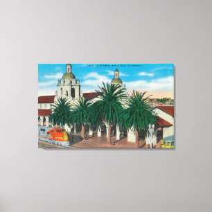 Buiten Uitzicht van het Santa Fe-station Canvas Afdruk